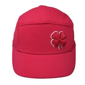 Black Clover Strapback 5 Panel Hat Pink One Size Embroidered Live Lucky